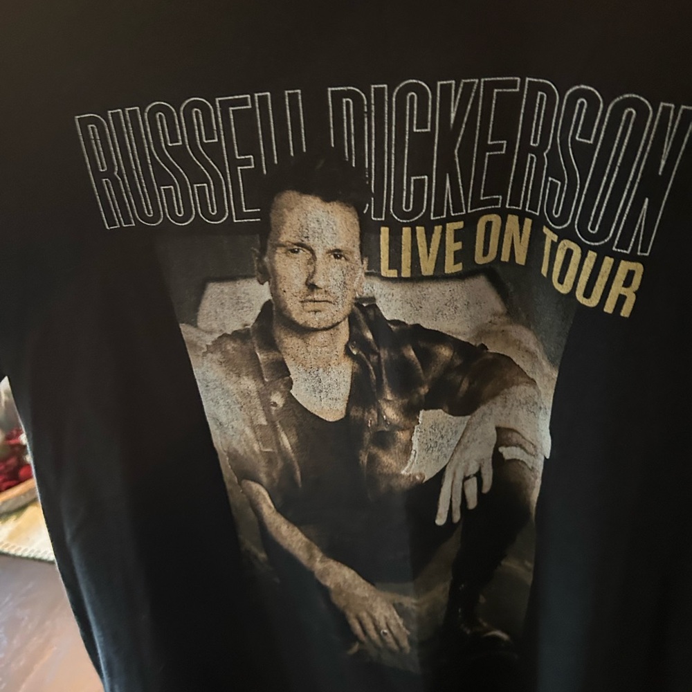 Russell Dickerson Live On Tour Black T-Shirt